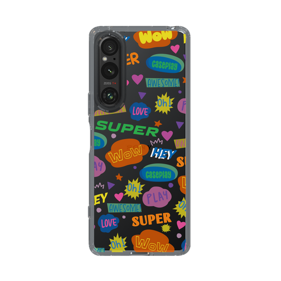 Slim Protection Case［ Original - Colorful Moji ］