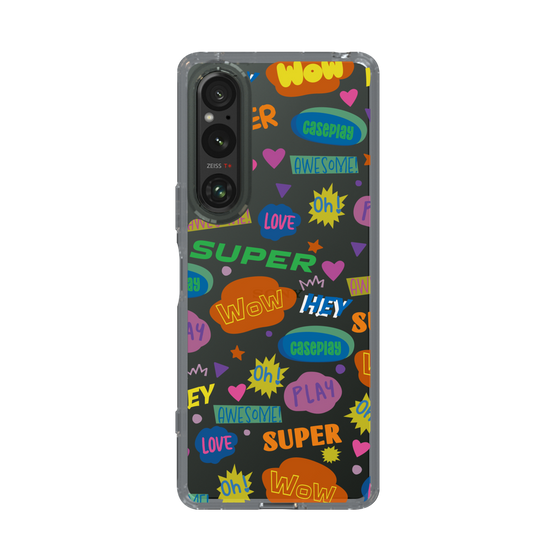 Slim Protection Case［ Original - Colorful Moji ］