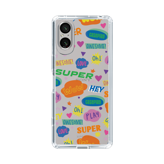 Slim Protection Case［ Original - Colorful Moji ］