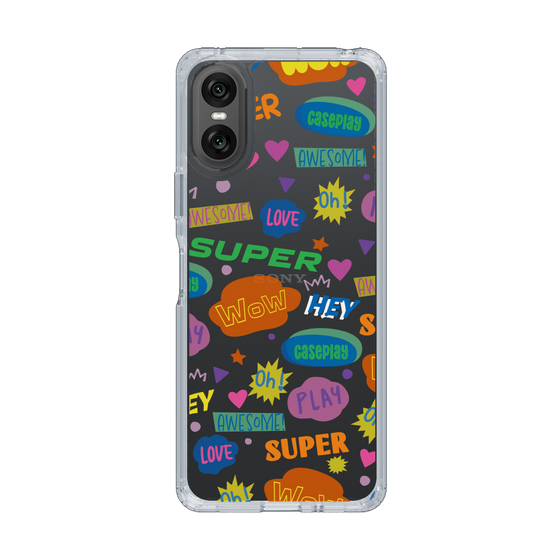 Slim Protection Case［ Original - Colorful Moji ］