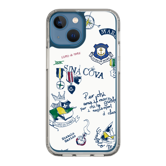 Slim Protection Case［ SINA COVA - All-Over Marine Motif ］