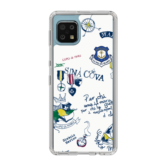 Slim Protection Case［ SINA COVA - All-Over Marine Motif ］