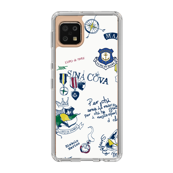 Slim Protection Case［ SINA COVA - All-Over Marine Motif ］