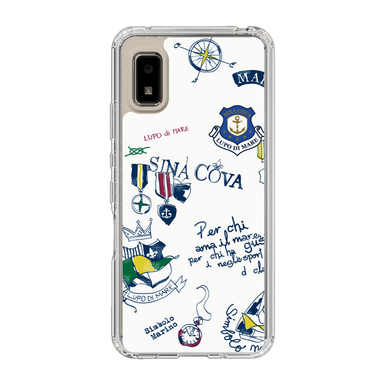 Slim Protection Case［ SINA COVA - All-Over Marine Motif ］
