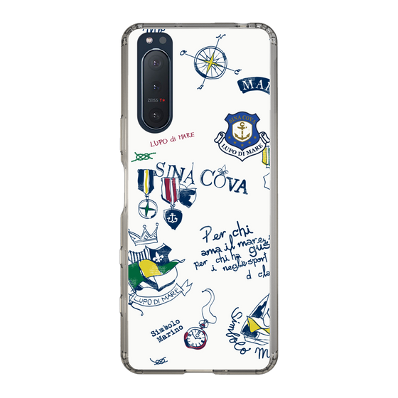 Slim Protection Case［ SINA COVA - All-Over Marine Motif ］
