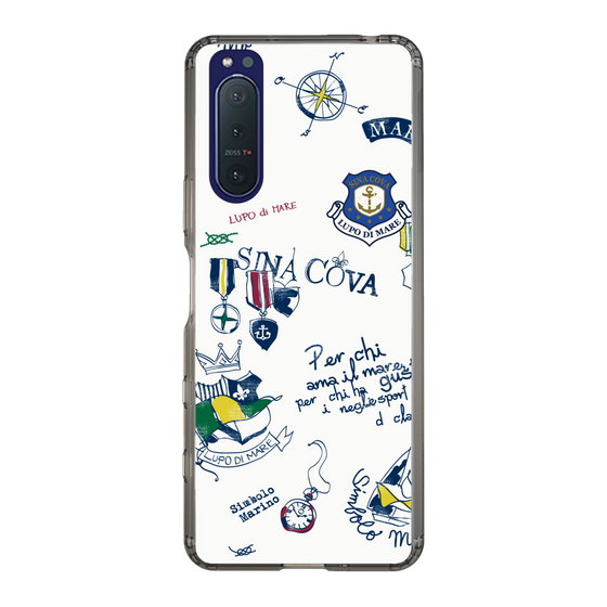 Slim Protection Case［ SINA COVA - All-Over Marine Motif ］