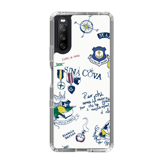 Slim Protection Case［ SINA COVA - All-Over Marine Motif ］