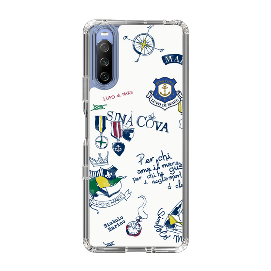 Slim Protection Case［ SINA COVA - All-Over Marine Motif ］