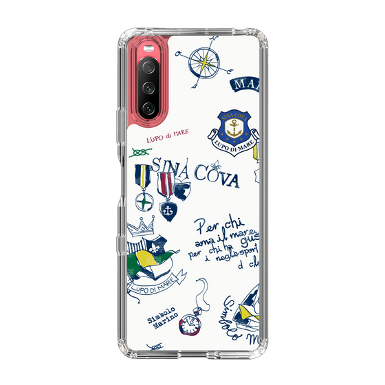 Slim Protection Case［ SINA COVA - All-Over Marine Motif ］