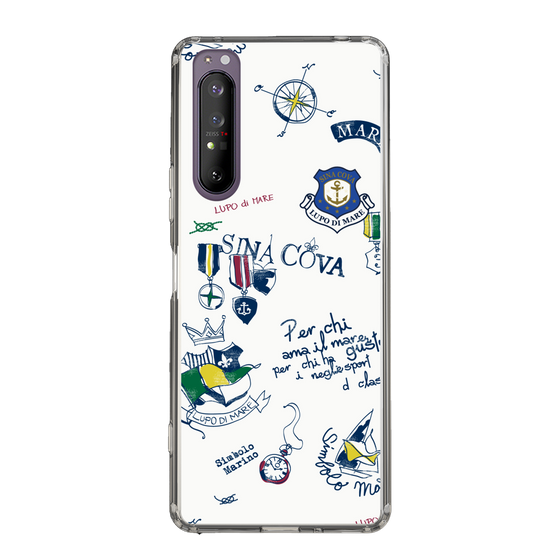 Slim Protection Case［ SINA COVA - All-Over Marine Motif ］