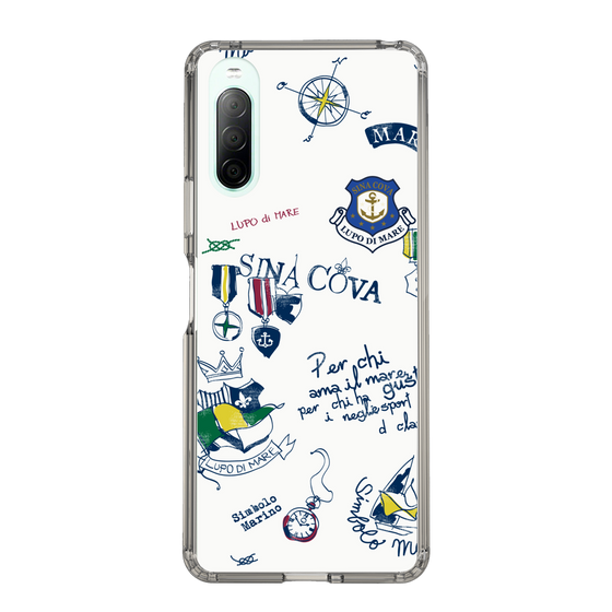 Slim Protection Case［ SINA COVA - All-Over Marine Motif ］