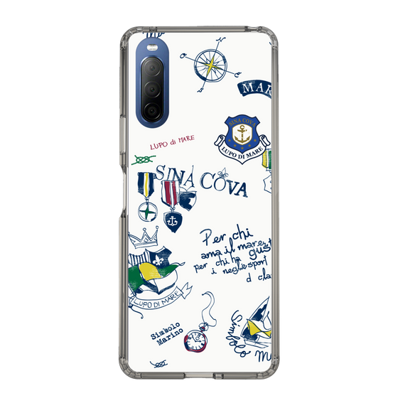 Slim Protection Case［ SINA COVA - All-Over Marine Motif ］