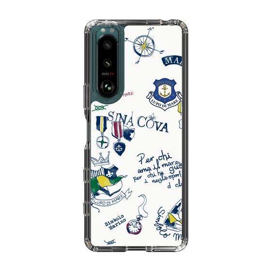 Slim Protection Case［ SINA COVA - All-Over Marine Motif ］