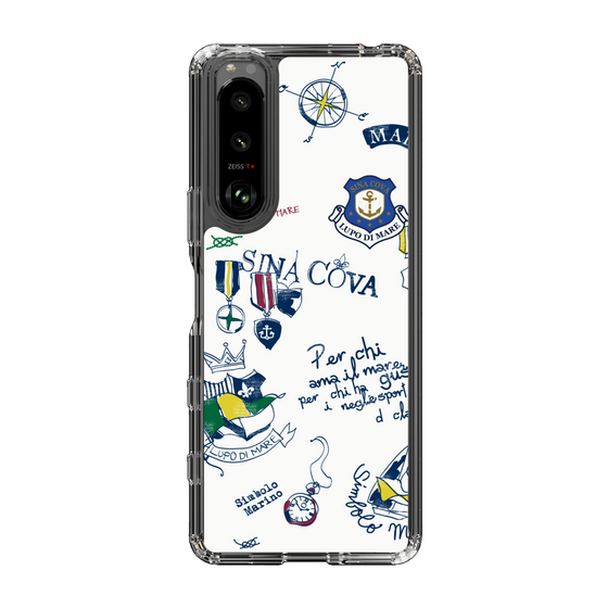 Slim Protection Case［ SINA COVA - All-Over Marine Motif ］
