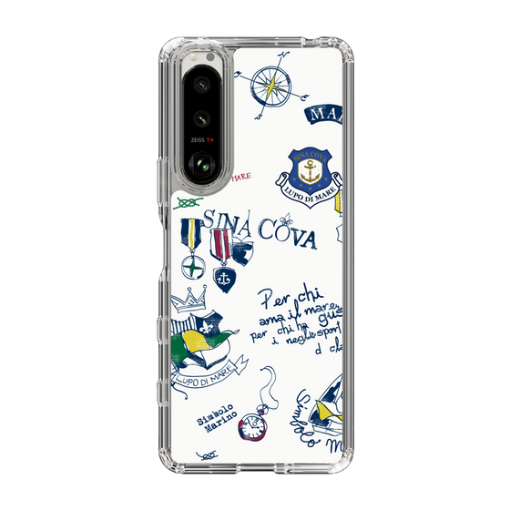 Slim Protection Case［ SINA COVA - All-Over Marine Motif ］