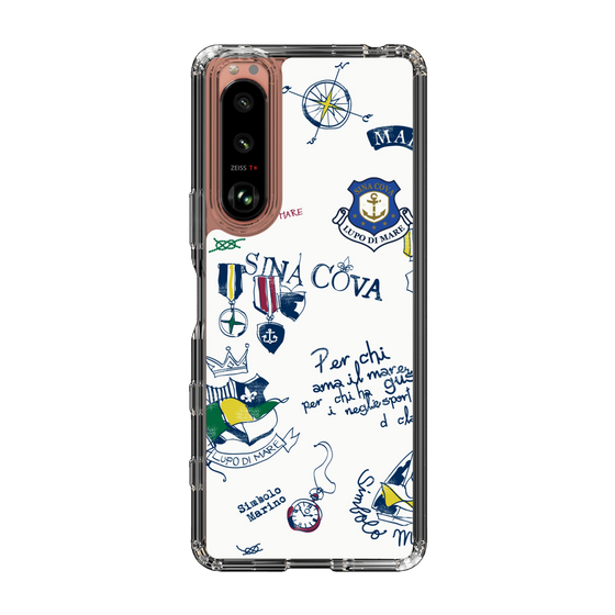 Slim Protection Case［ SINA COVA - All-Over Marine Motif ］