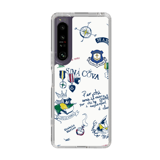 Slim Protection Case［ SINA COVA - All-Over Marine Motif ］
