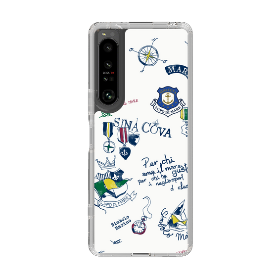 Slim Protection Case［ SINA COVA - All-Over Marine Motif ］