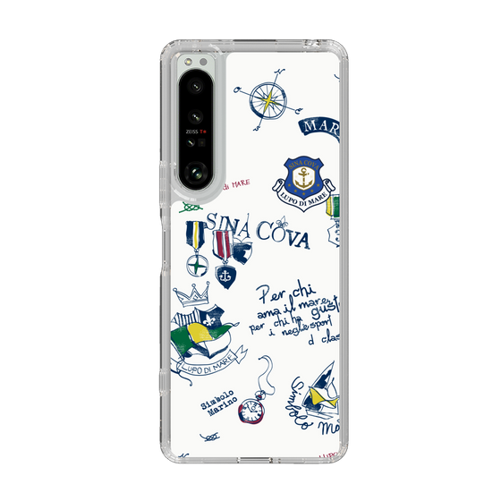 Slim Protection Case［ SINA COVA - All-Over Marine Motif ］