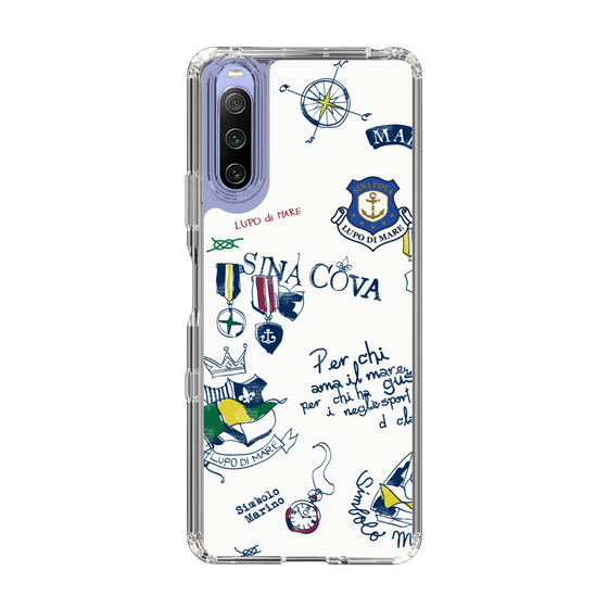 Slim Protection Case［ SINA COVA - All-Over Marine Motif ］