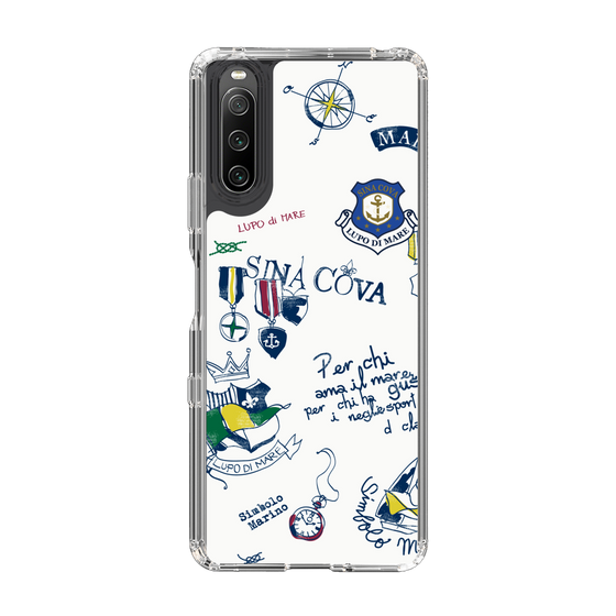 Slim Protection Case［ SINA COVA - All-Over Marine Motif ］