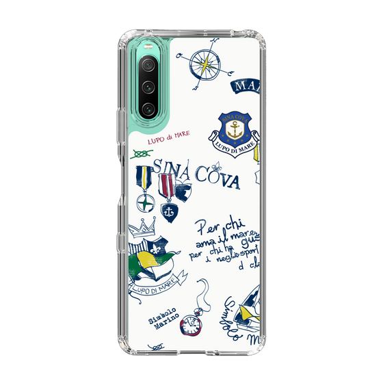 Slim Protection Case［ SINA COVA - All-Over Marine Motif ］