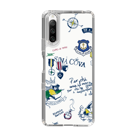 Slim Protection Case［ SINA COVA - All-Over Marine Motif ］