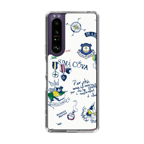 Slim Protection Case［ SINA COVA - All-Over Marine Motif ］