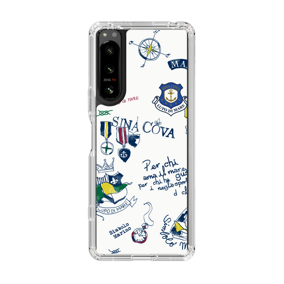Slim Protection Case［ SINA COVA - All-Over Marine Motif ］
