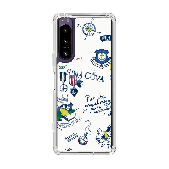 Slim Protection Case［ SINA COVA - All-Over Marine Motif ］