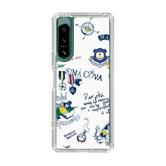 Slim Protection Case［ SINA COVA - All-Over Marine Motif ］
