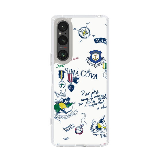 Slim Protection Case［ SINA COVA - All-Over Marine Motif ］