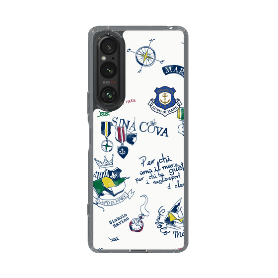 Slim Protection Case［ SINA COVA - All-Over Marine Motif ］