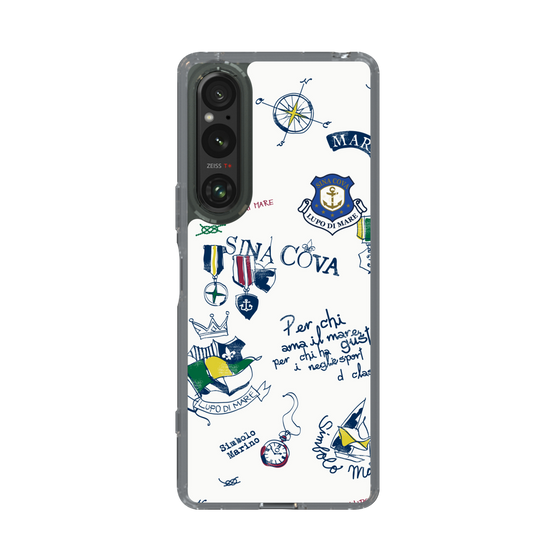 Slim Protection Case［ SINA COVA - All-Over Marine Motif ］