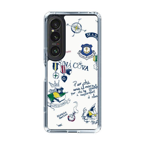 Slim Protection Case［ SINA COVA - All-Over Marine Motif ］