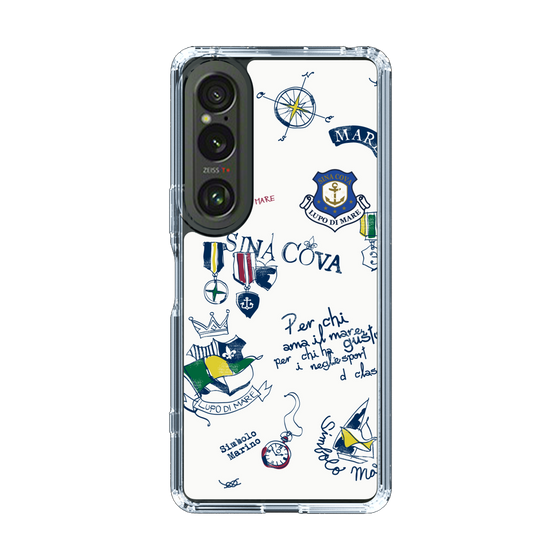 Slim Protection Case［ SINA COVA - All-Over Marine Motif ］