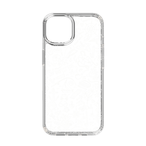 Slim Protection Case［ SINA COVA - Marine Line Art - White ］