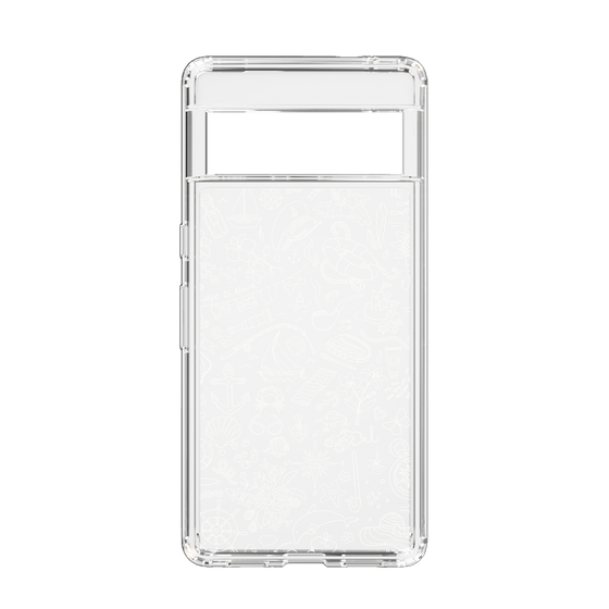 Slim Protection Case［ SINA COVA - Marine Line Art - White ］