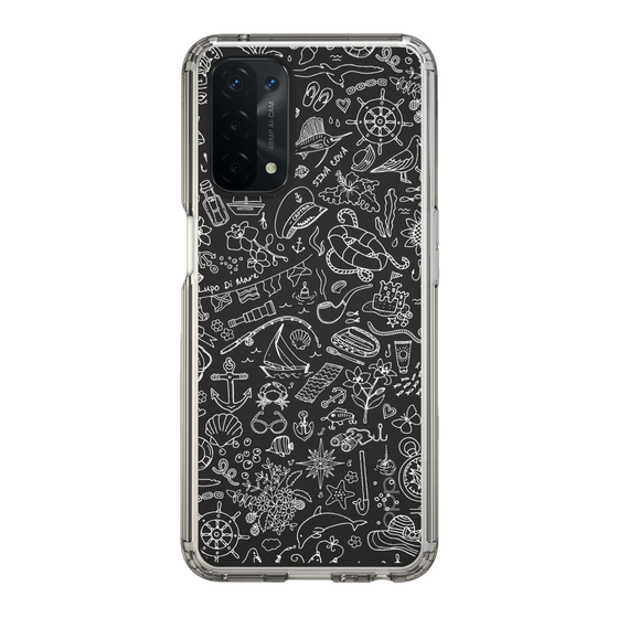 Slim Protection Case［ SINA COVA - Marine Line Art - White ］