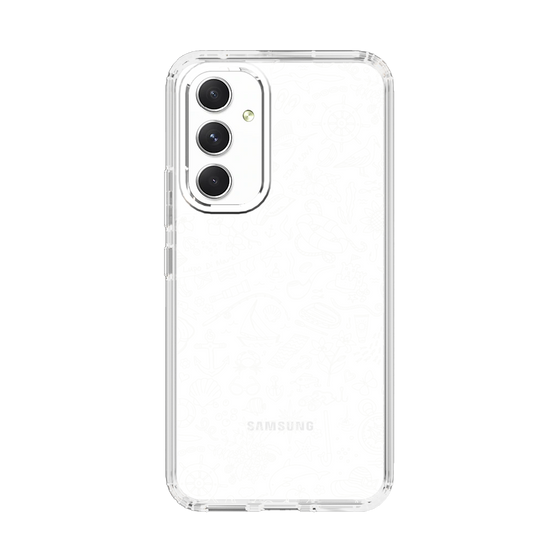 Slim Protection Case［ SINA COVA - Marine Line Art - White ］