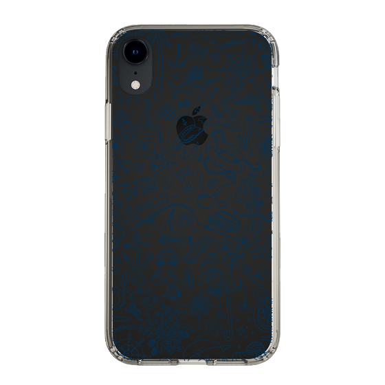 Slim Protection Case［ SINA COVA - Marine Line Art - Navy ］