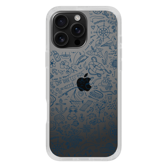 Slim Protection Case［ SINA COVA - Marine Line Art - Navy ］