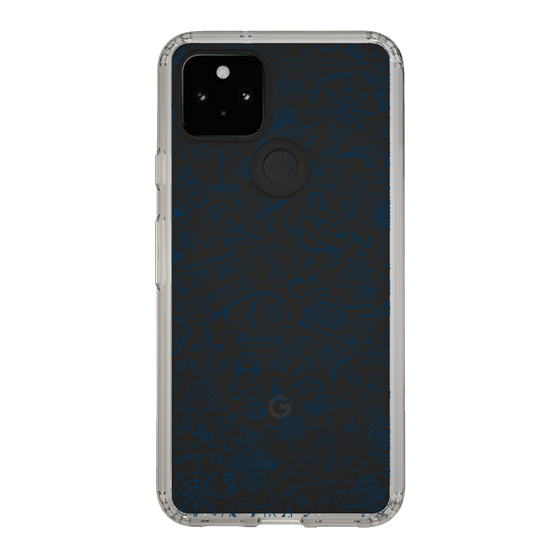 Slim Protection Case［ SINA COVA - Marine Line Art - Navy ］