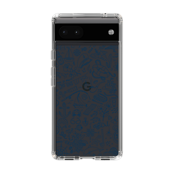 Slim Protection Case［ SINA COVA - Marine Line Art - Navy ］