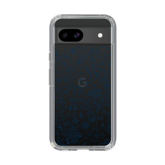 Slim Protection Case［ SINA COVA - Marine Line Art - Navy ］