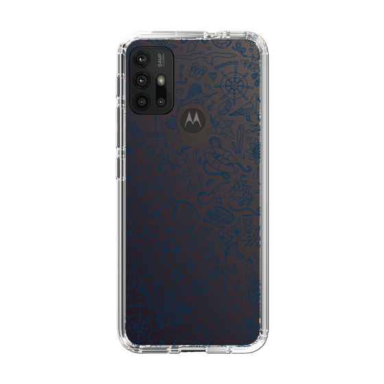 Slim Protection Case［ SINA COVA - Marine Line Art - Navy ］