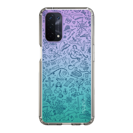 Slim Protection Case［ SINA COVA - Marine Line Art - Navy ］