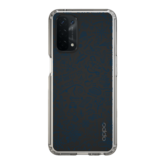 Slim Protection Case［ SINA COVA - Marine Line Art - Navy ］