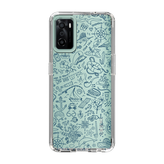 Slim Protection Case［ SINA COVA - Marine Line Art - Navy ］
