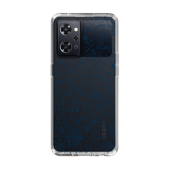 Slim Protection Case［ SINA COVA - Marine Line Art - Navy ］
